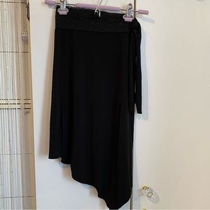 Sirens Black Slit Lace Asymmetrical Skirt Size XS